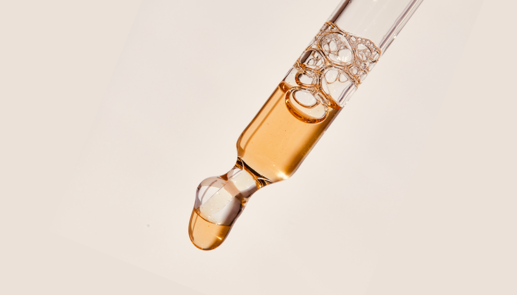 pipette dropper of herbal tincture